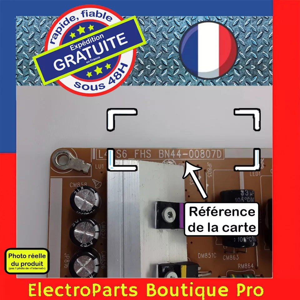 Carte d'alimentation  L48S6 FHS BN44-00807D  pour télé SAMSUNG UE48JU6640UXZF