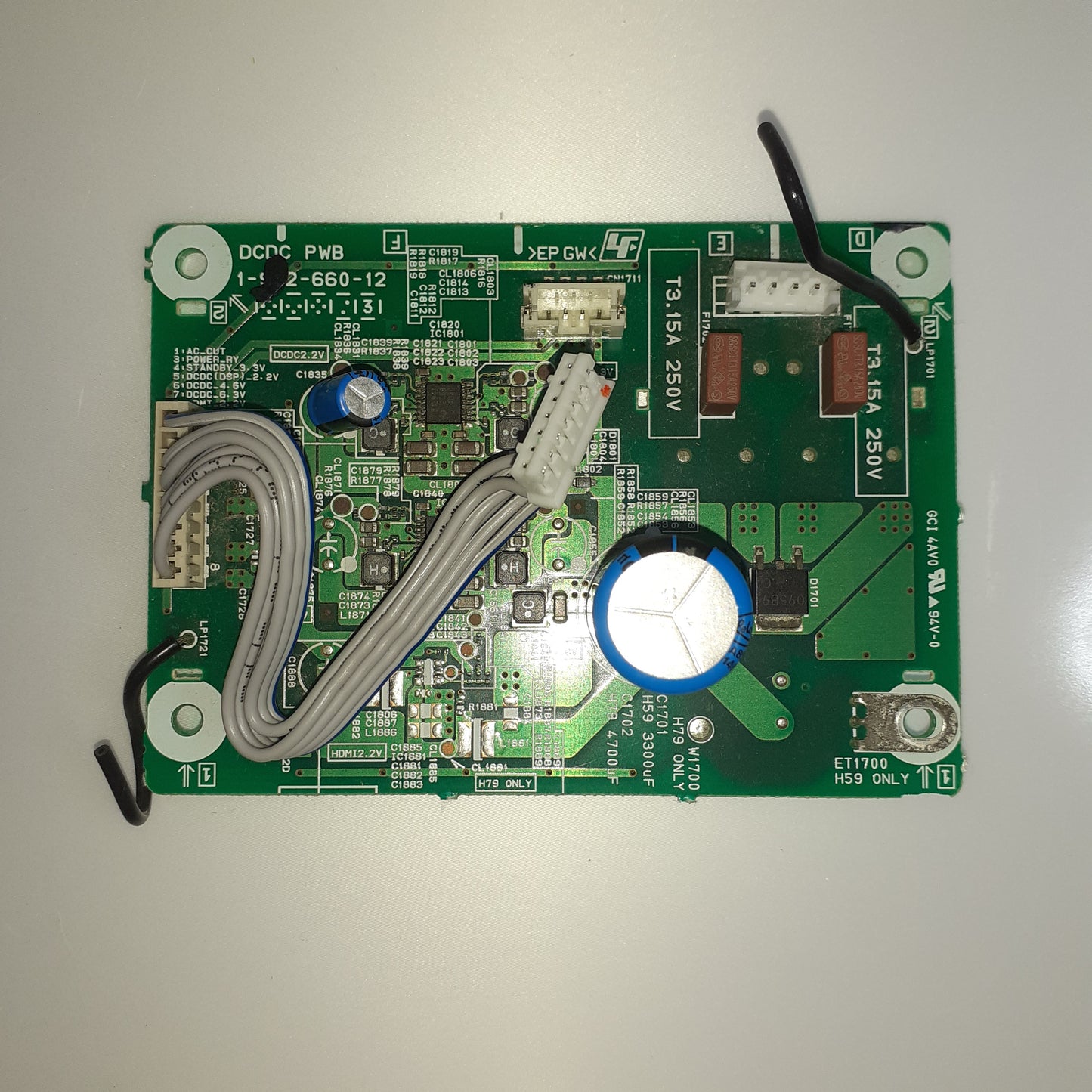 CARTE PRINCIPALE 1-982-660-12 pour ampli SONY STR-DH591