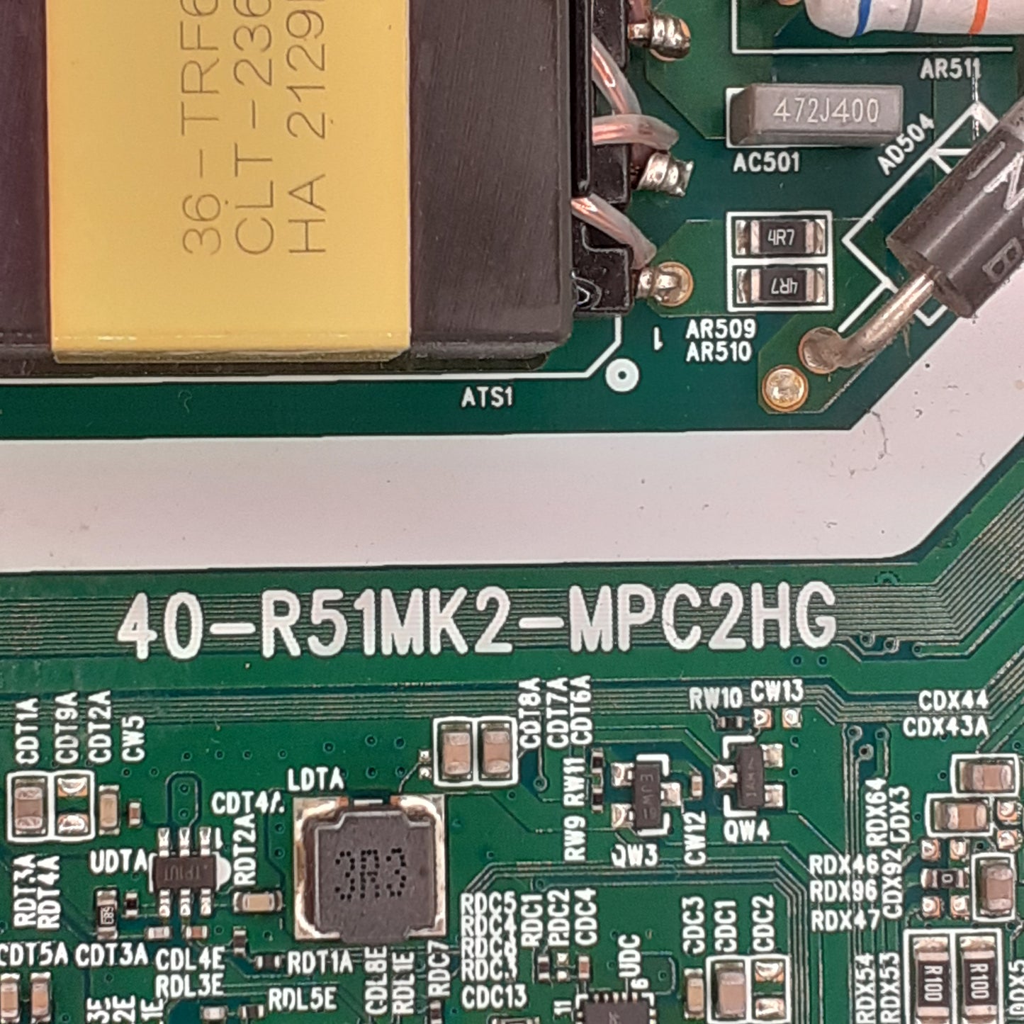 Carte principale combinée 40-R51MK2-MPC2HG / 30800-000309 pour Télé TCL  43P725