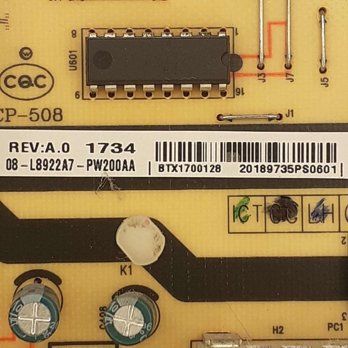CARTE D'ALIMENTATION 08-L8922A7-PW200AA / 40-L89237-PWA1CG pour Télé THOMSON  43UC6306