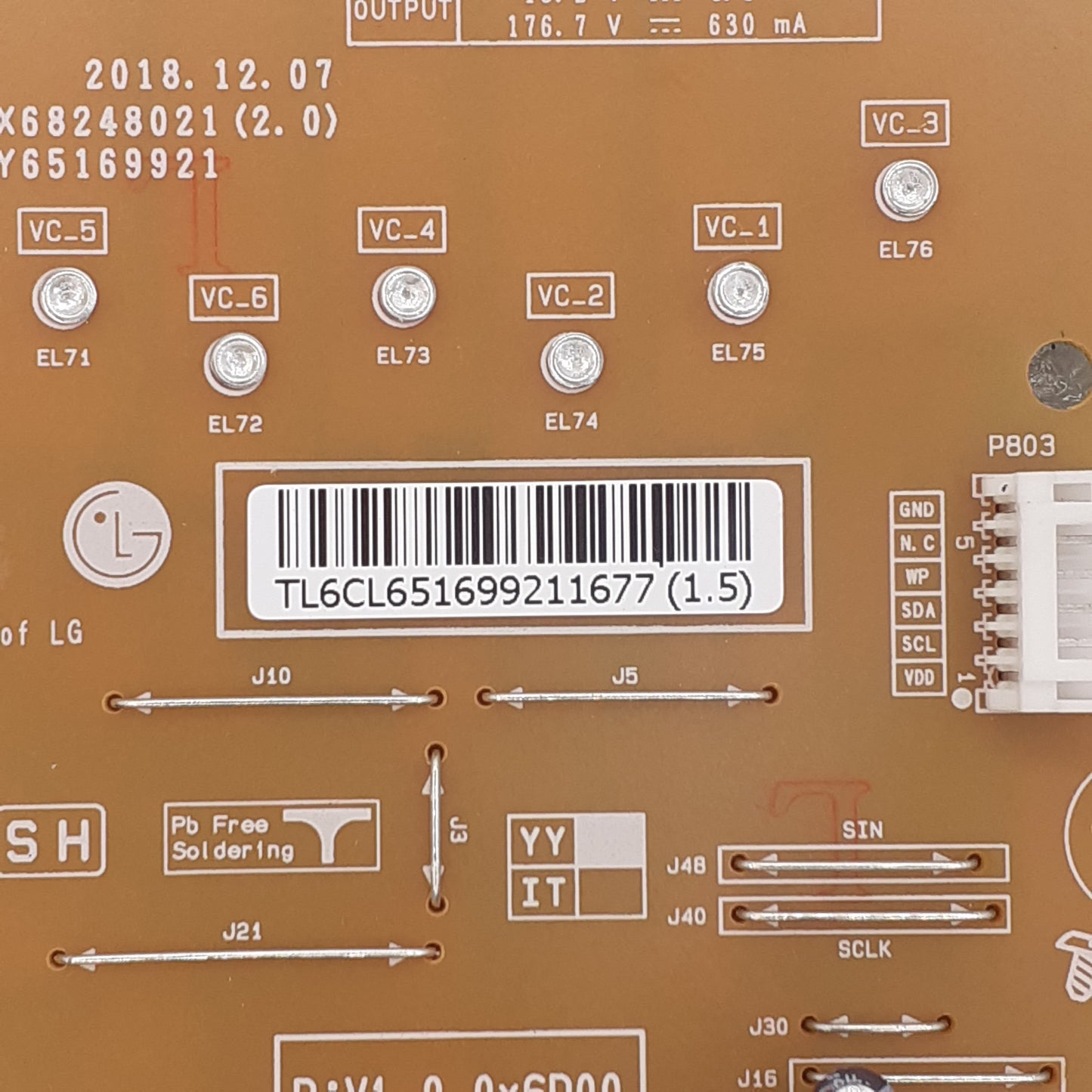 CARTE D'ALIMENTATION EAY65169921 pour Télé LG  65NANO866NA