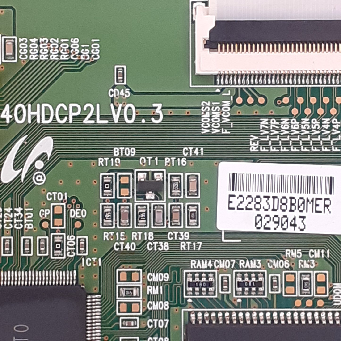 CARTE T-CON 40HDCP2LV0.3 pour Télé SAMSUNG LE40A456C2D