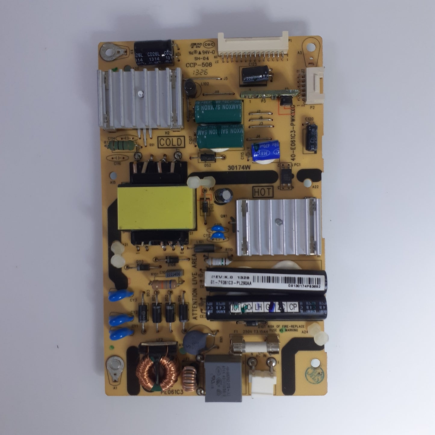 CARTE D'ALIMENTATION 81-PE061C3-PL290AA / 40-E061C3-PWK1XG pour Télé THOMSON 32HU5253