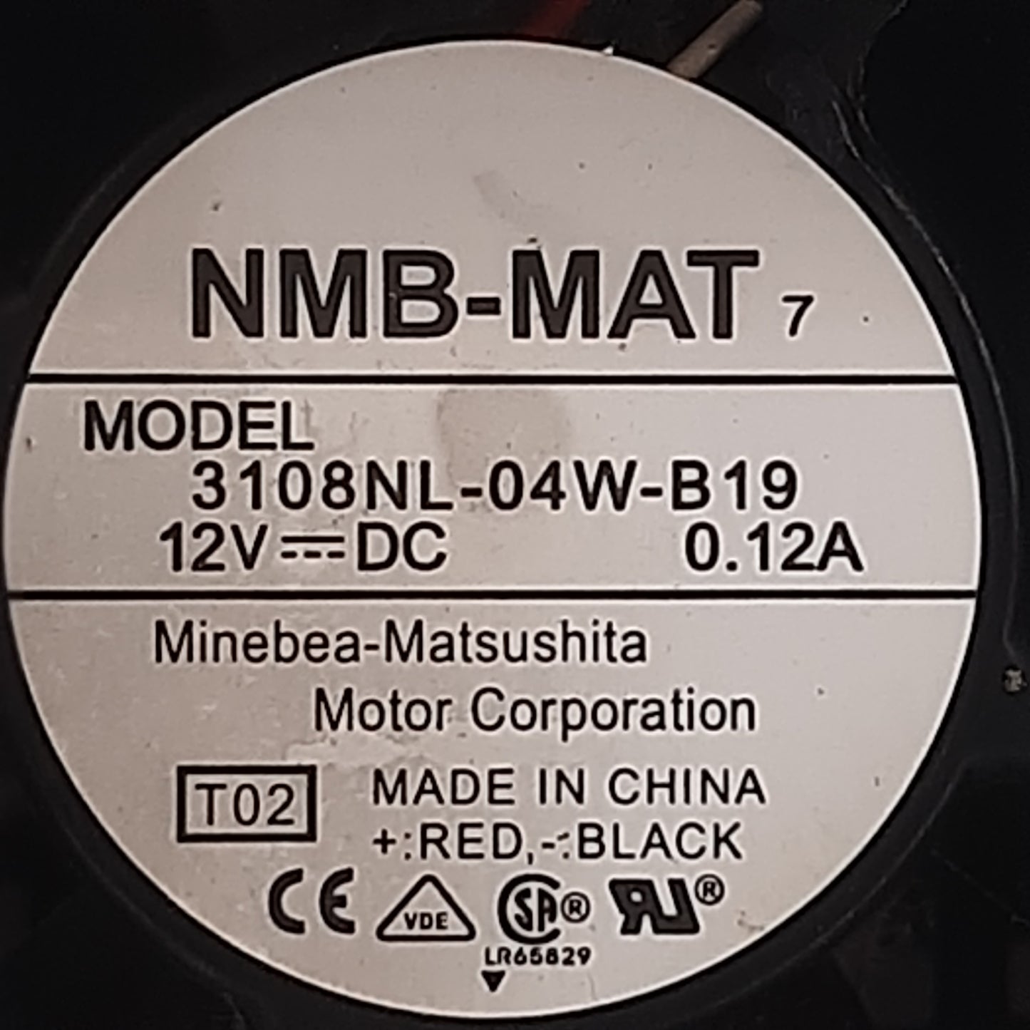 VENTILATEUR NMB 3108NL-04W-B19 pour Vidéoprojecteur MITSUBISHI M1KY