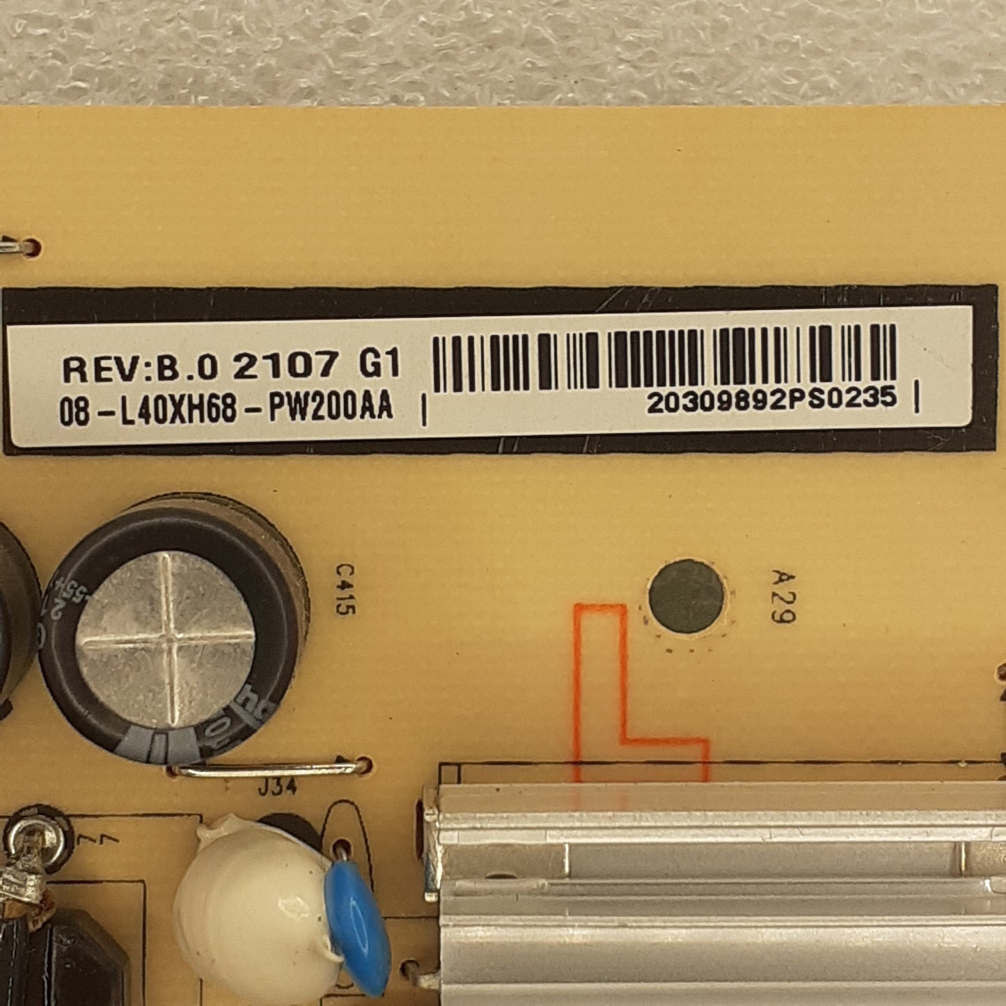 CARTE D'ALIMENTATION 08-L40XH68-PW200AA pour Télé TCL  75C815