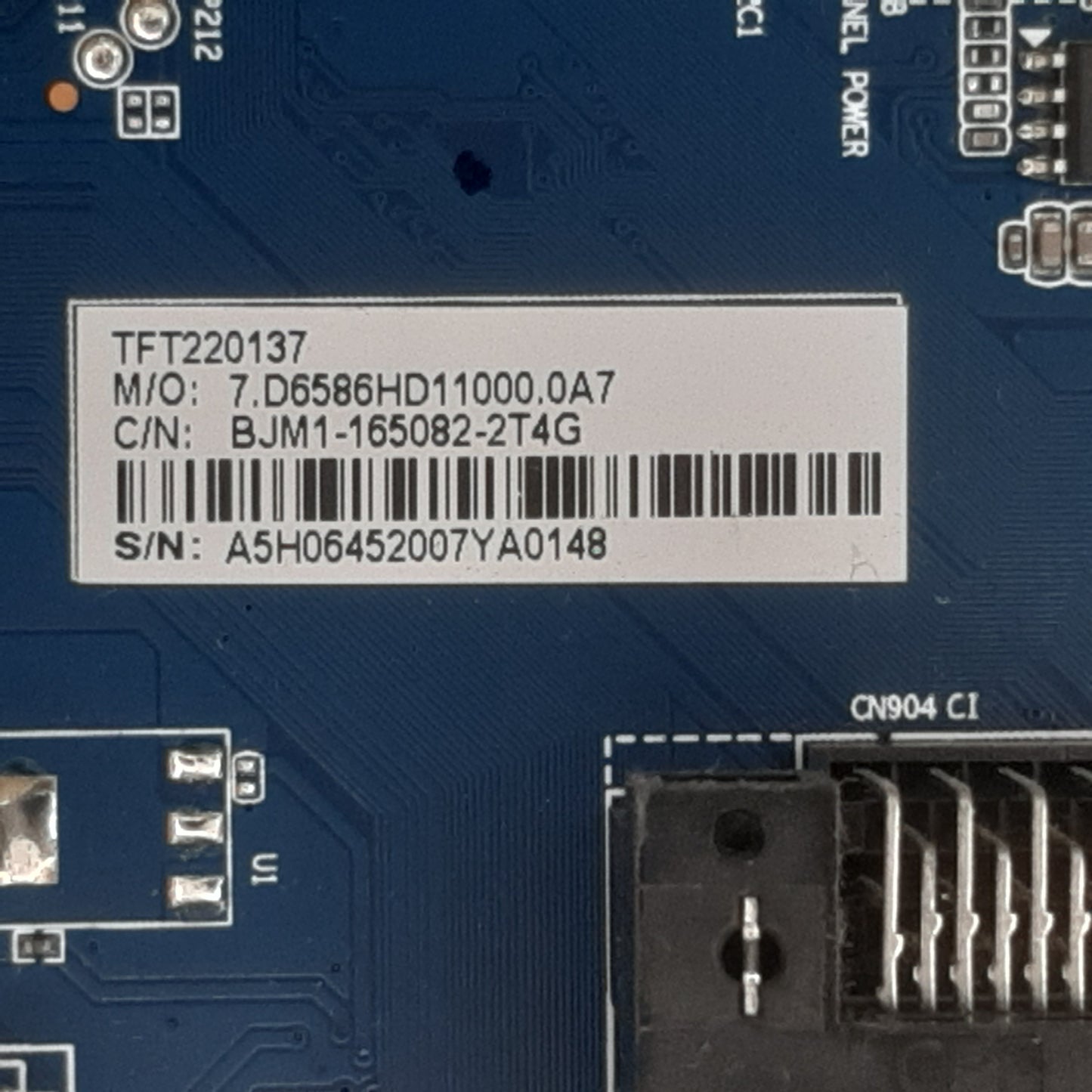 CARTE PRINCIPALE BJM1-165082-2T4G pour Télé SCHNEIDER  SC-65LEDSC200PL