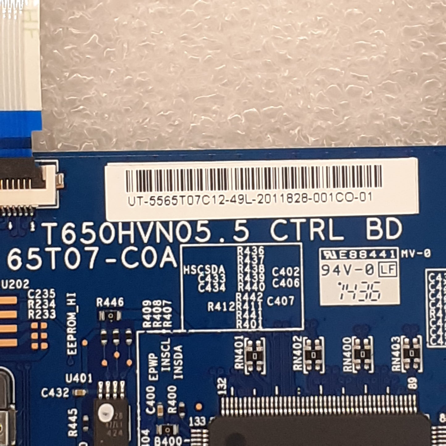 CARTE T-CON T650HVN05.5 65T07-C0A pour Télé TELEFUNKEN  TFLES65300FHD200B