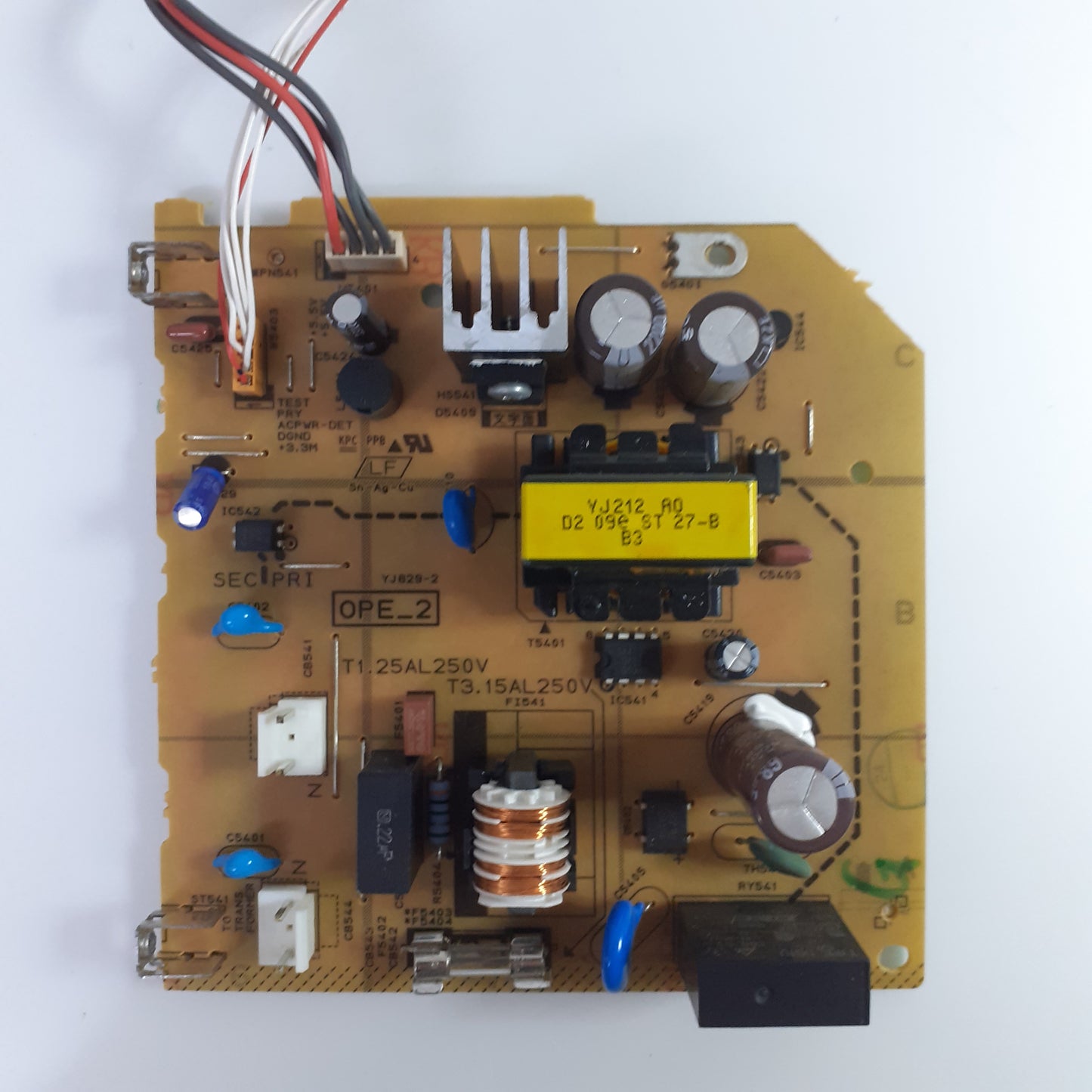 CARTE D'ALIMENTATION YJ829-2 OPE_2 pour ampli YAMAHA RX-V485