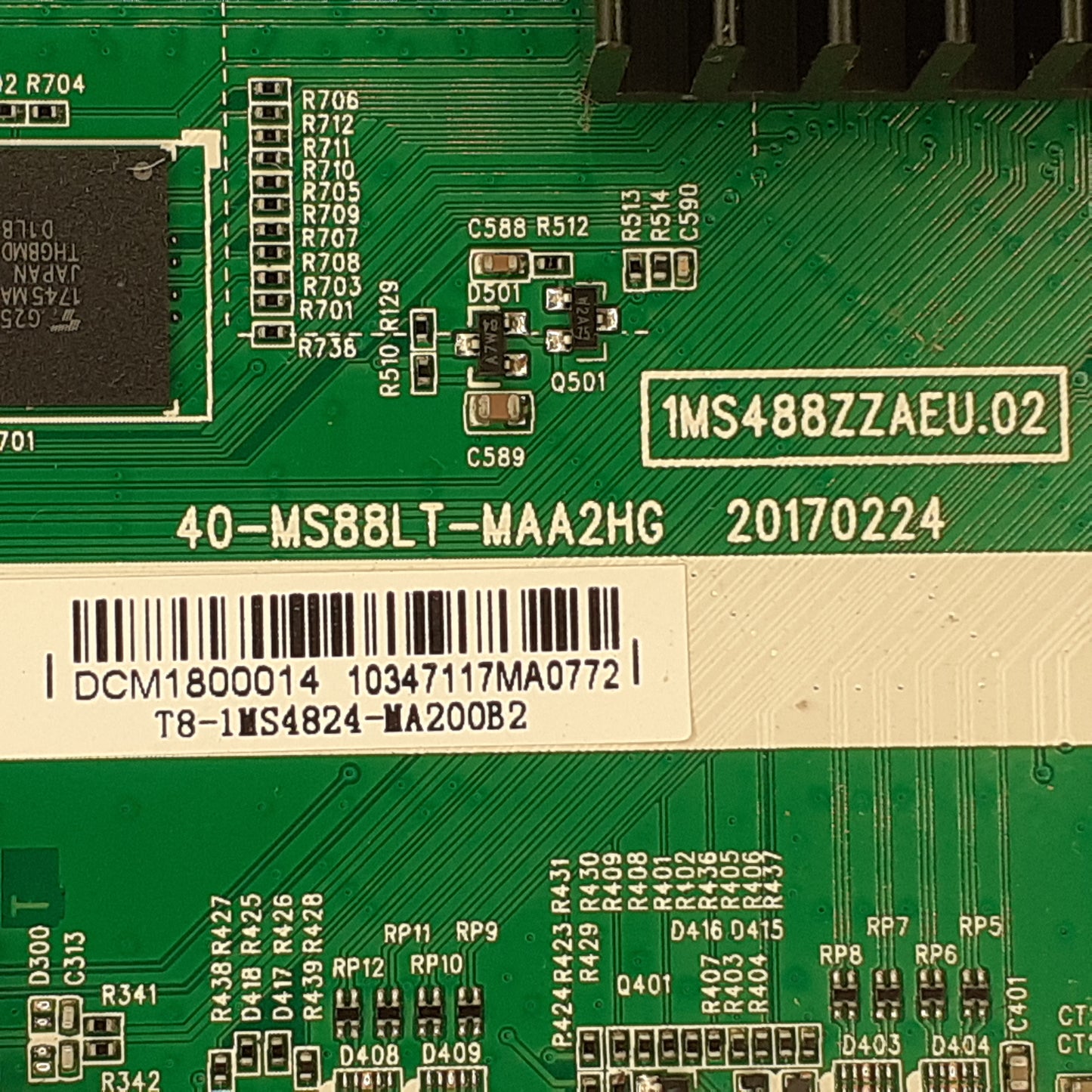 CARTE PRINCIPALE 40-MS88LT-MAA2HG T8-1MS4824-MA200B2 pour Télé STRONG SRT 55UA6203