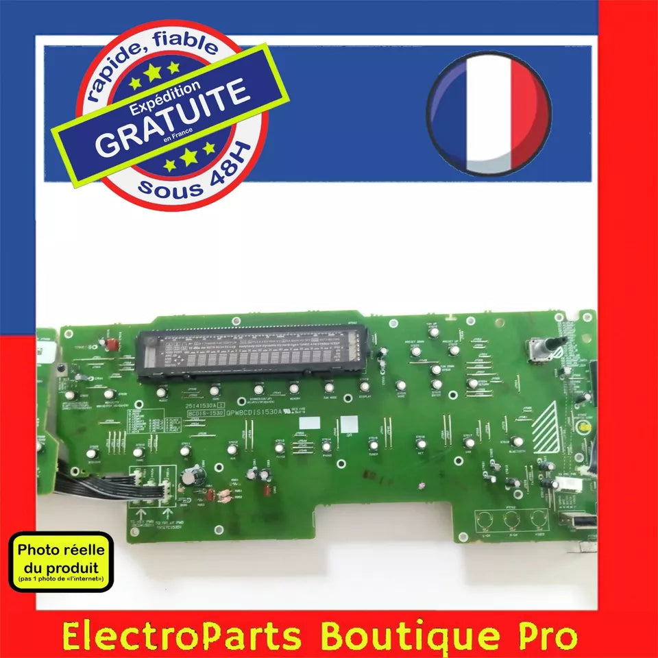 Carte de commande  QPWBCDIS1530A pour hifi ONKYO TX-NR636