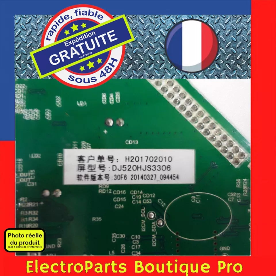 Carte T-CON PL.MSM30K.1 pour télé DUAL DL-52FHD-001