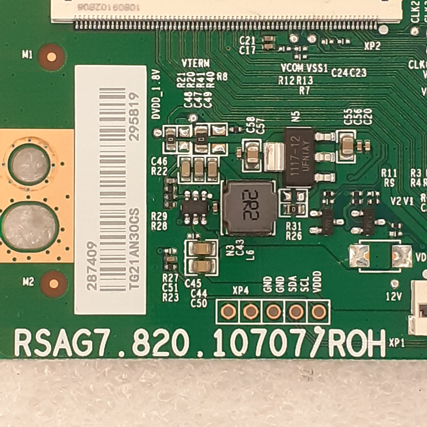 CARTE T-CON TG21AN30CS RSAG7.820.10707/ROH pour Télé HISENSE  75A7GQ