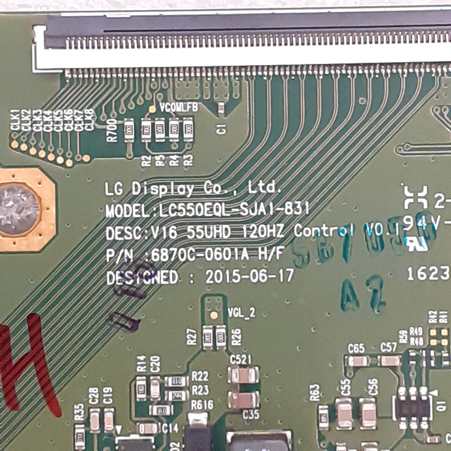 CARTE T-CON LG 6870c-0601A pour Télé SONY  KD-55XD8599