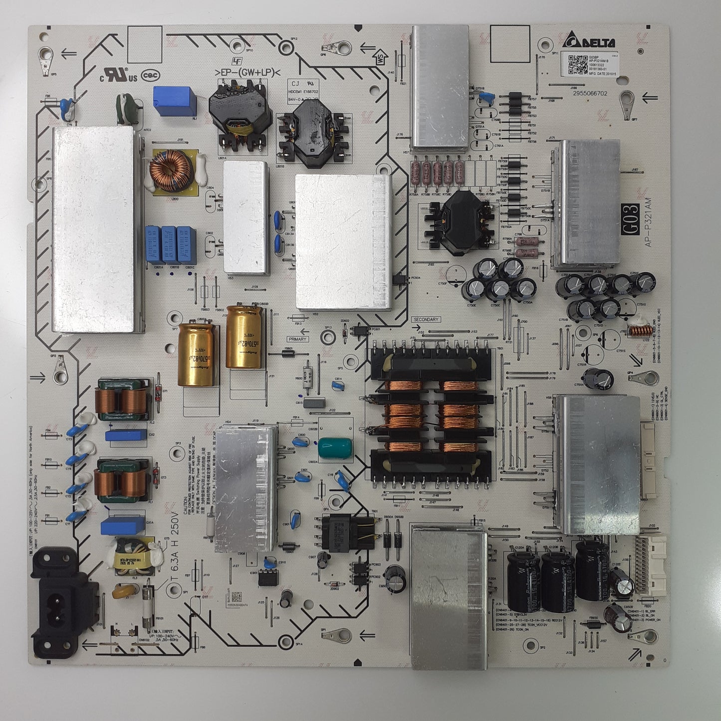 CARTE D'ALIMENTATION 100613322 pour Télé SONY  KD-75XH9096
