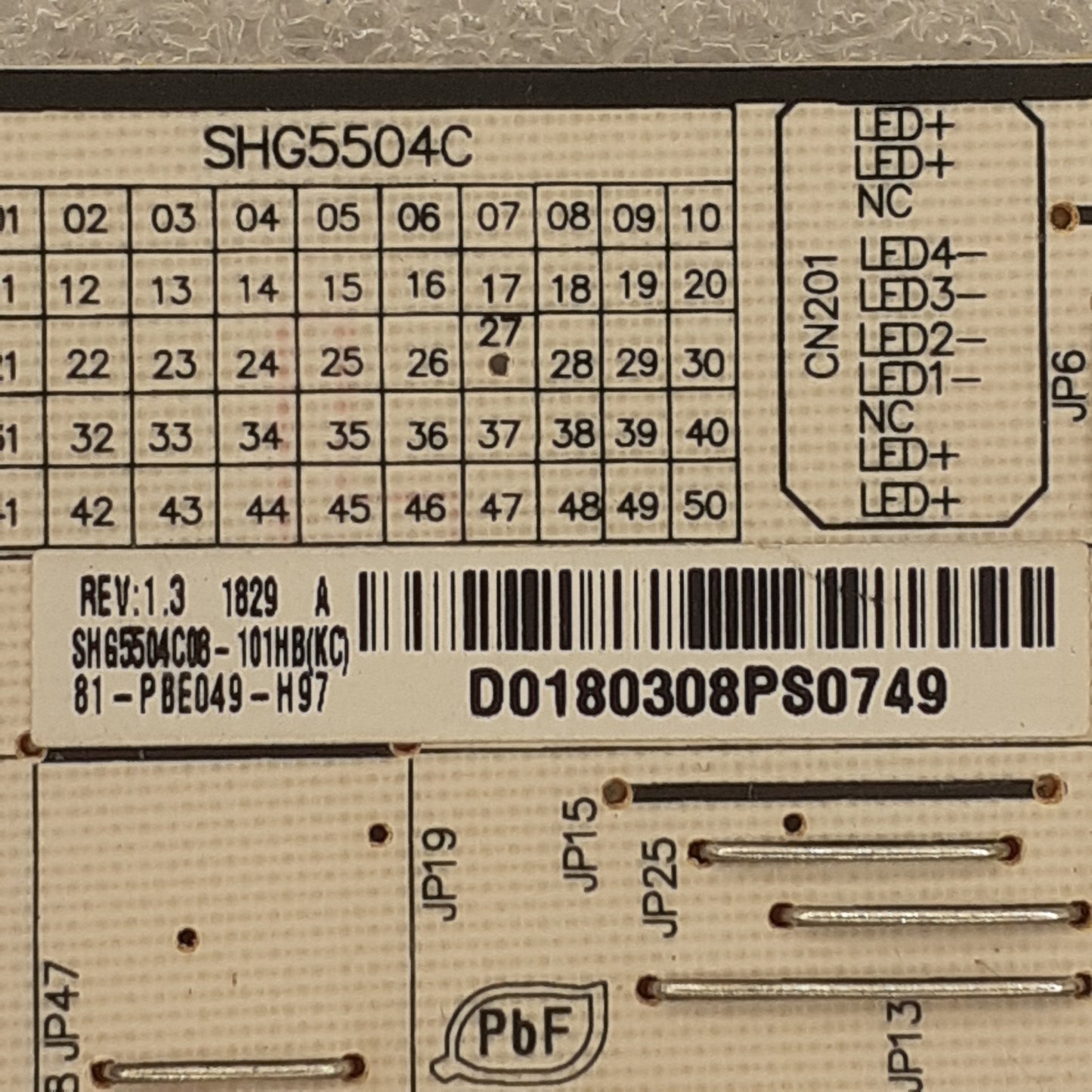 CARTE D'ALIMENTATION SHG5504C-101H pour Télé STRONG SRT 55UA6203