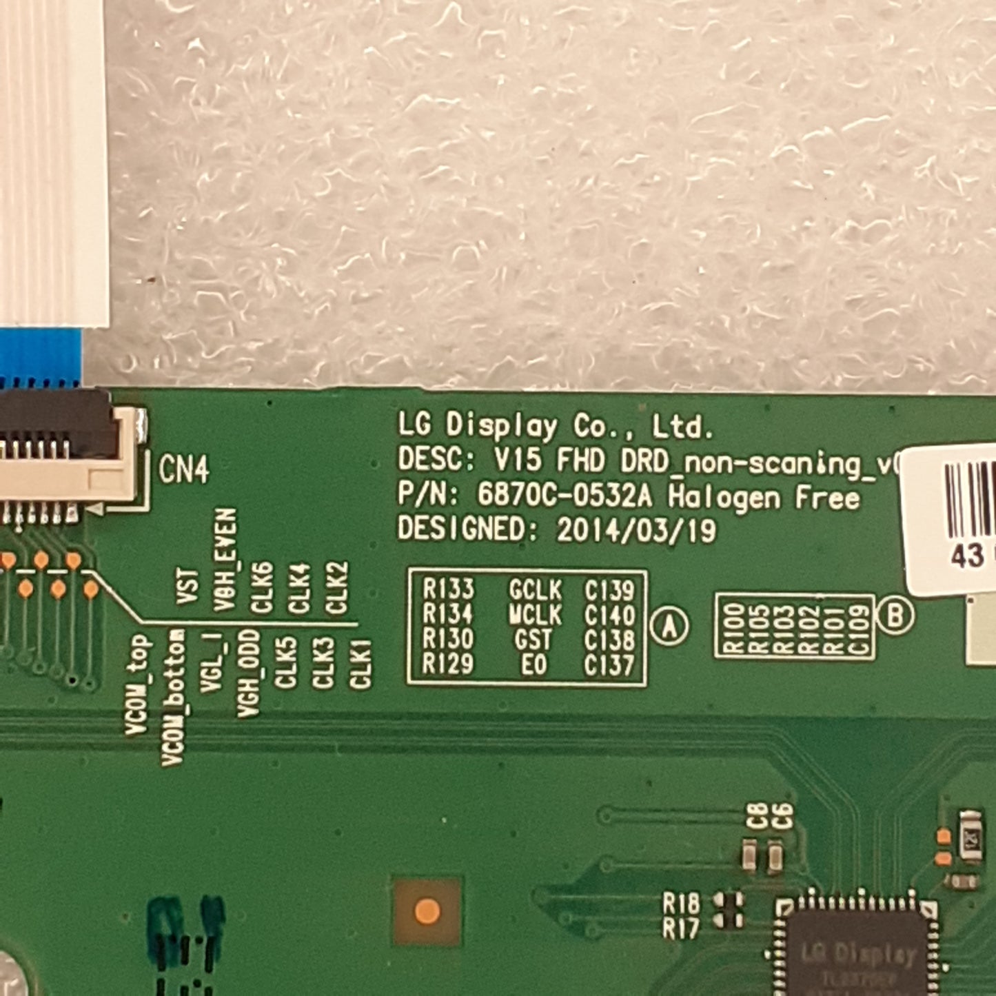 CARTE T-CON LG 6870c-0532A pour Télé BRANDT  BAE43F5SN