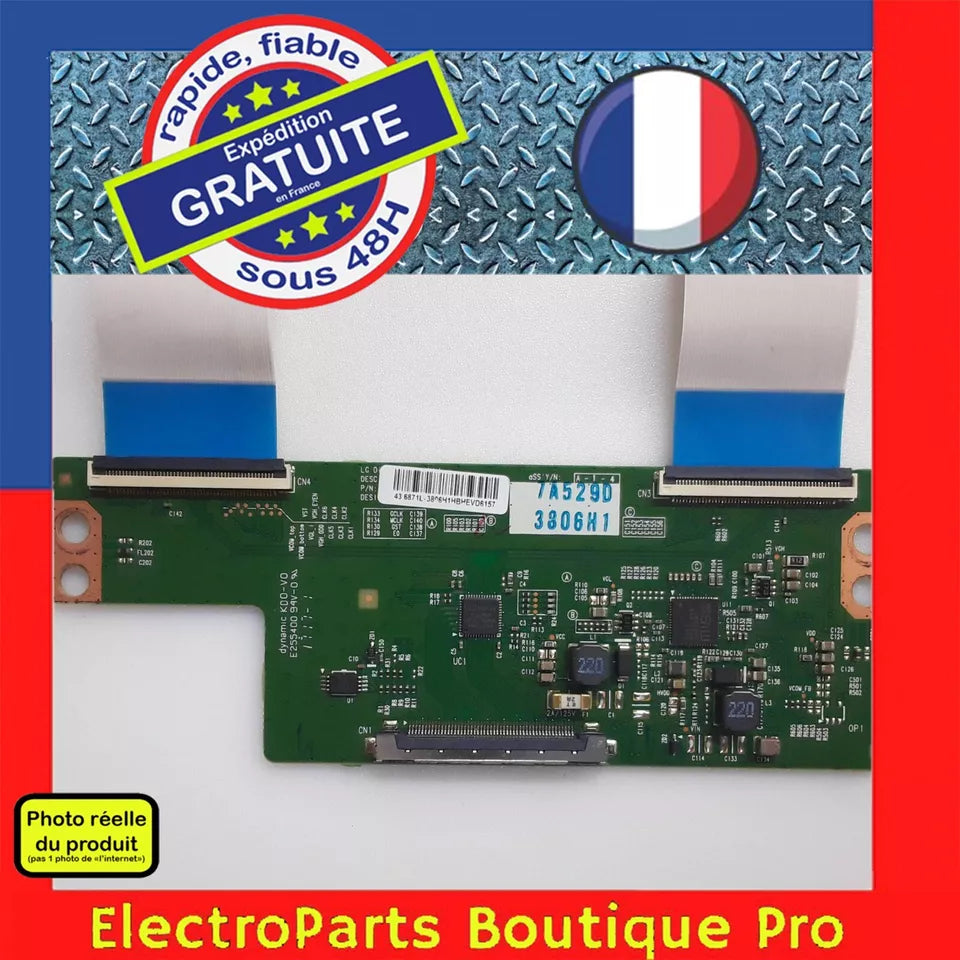 Carte T-CON 6870C-0532A pour télé PANASONIC TX-43E200E