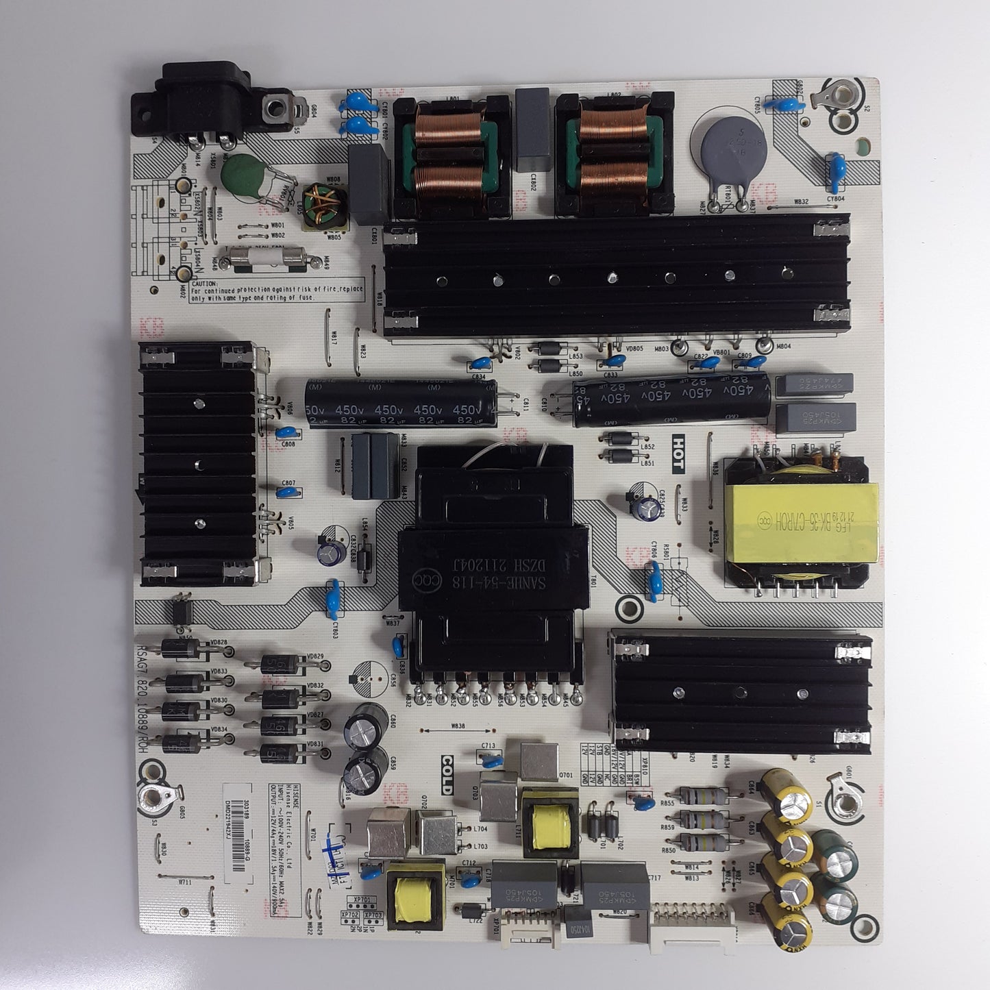 CARTE D'ALIMENTATION RSAG7.820.10889/ROH pour télé HISENSE  58A7GQ