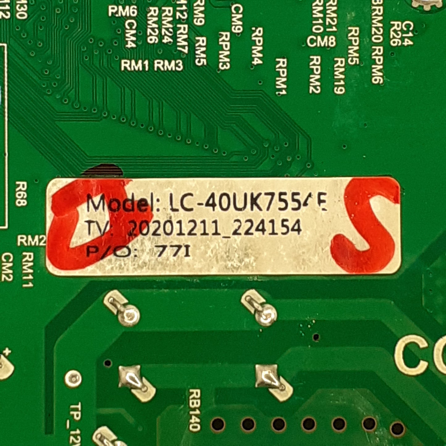 CARTE PRINCIPALE LC-40UK7554E TP.MS6886.PC710 pour Télé SHARP 40BN3EA