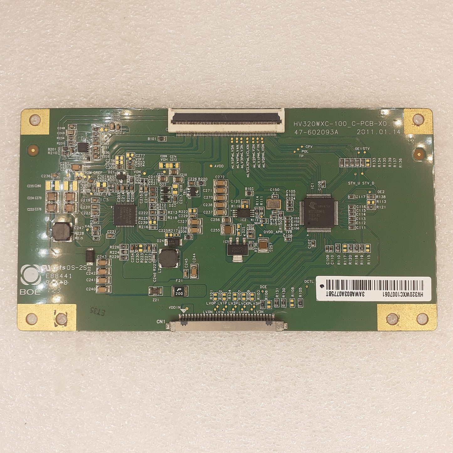 CARTE T-CON HV320WXC-100_C-PCB-X0.1 / 47-602093A pour Télé LISTO 32LCDUSB-654