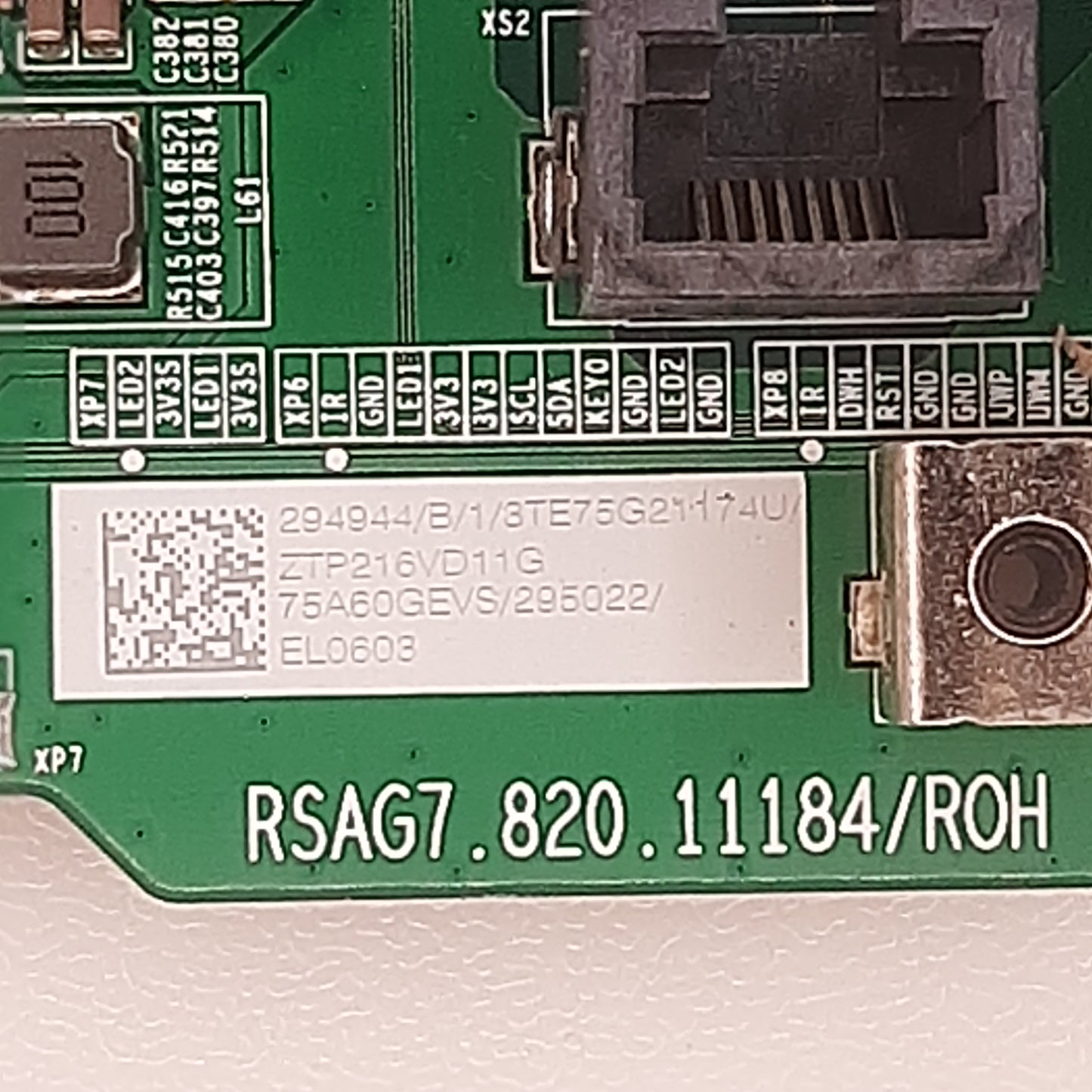 CARTE PRINCIPALE 75A0GEVS/295022/EL0603 pour Télé HISENSE 75A7GQ