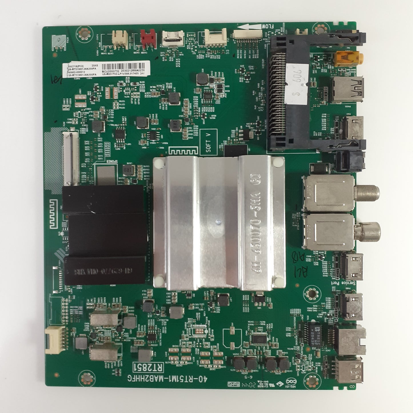 CARTE PRINCIPALE 65C718(P10) / 08-RT51M01-MA200FA pour Télé TCL  65QLED800