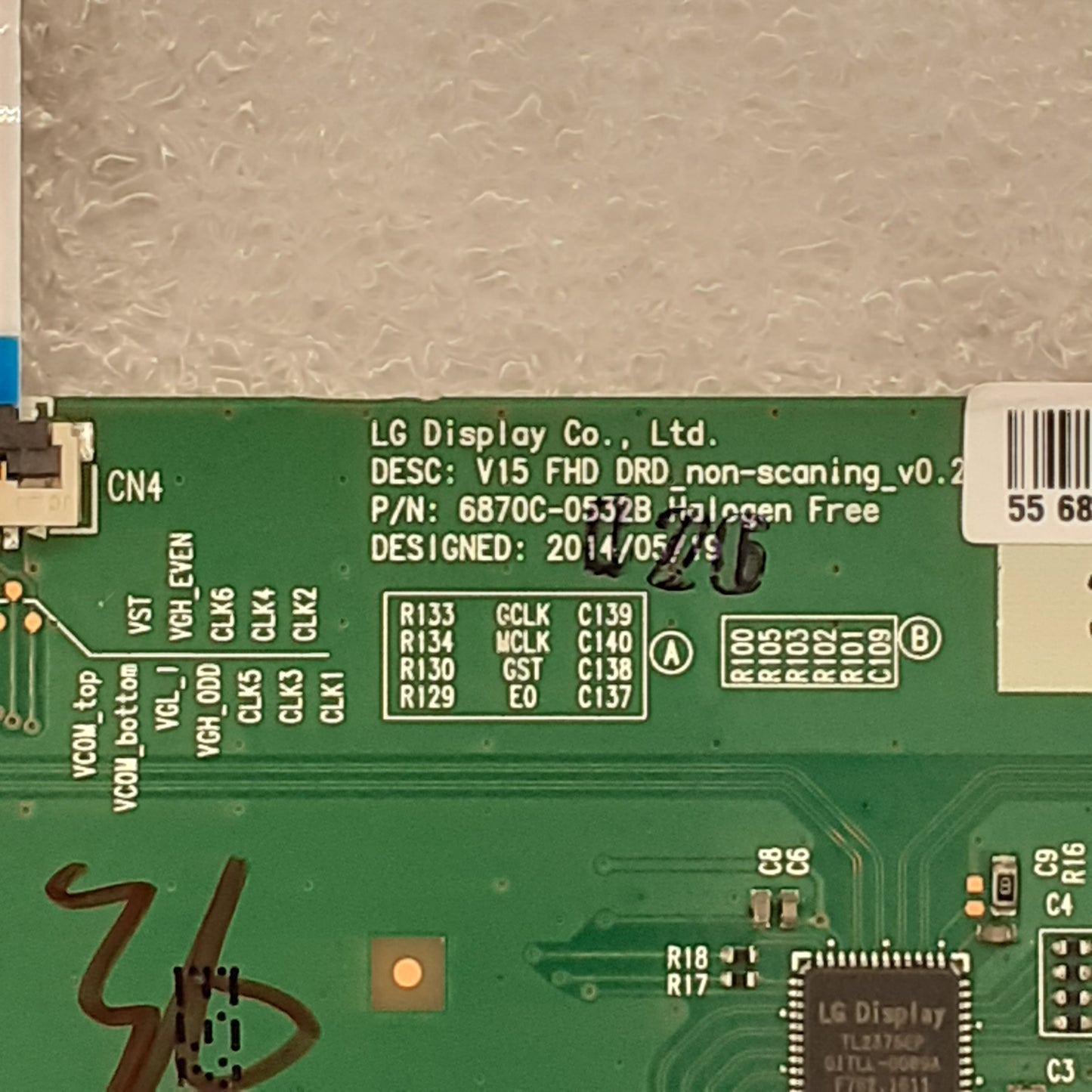 CARTE T-CON LG 6870c-0532b pour Télé HAIER  LE55B8000TF