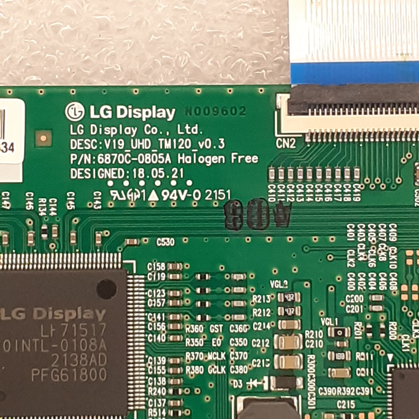 CARTE T-CON LG 6870c-0805a pour Télé PANASONIC  TX-43LX610E