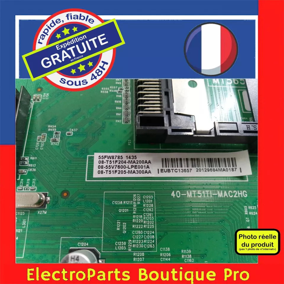 Carte principale 08-T51F204-MA200AA pour télé THOMSON 46FW8785