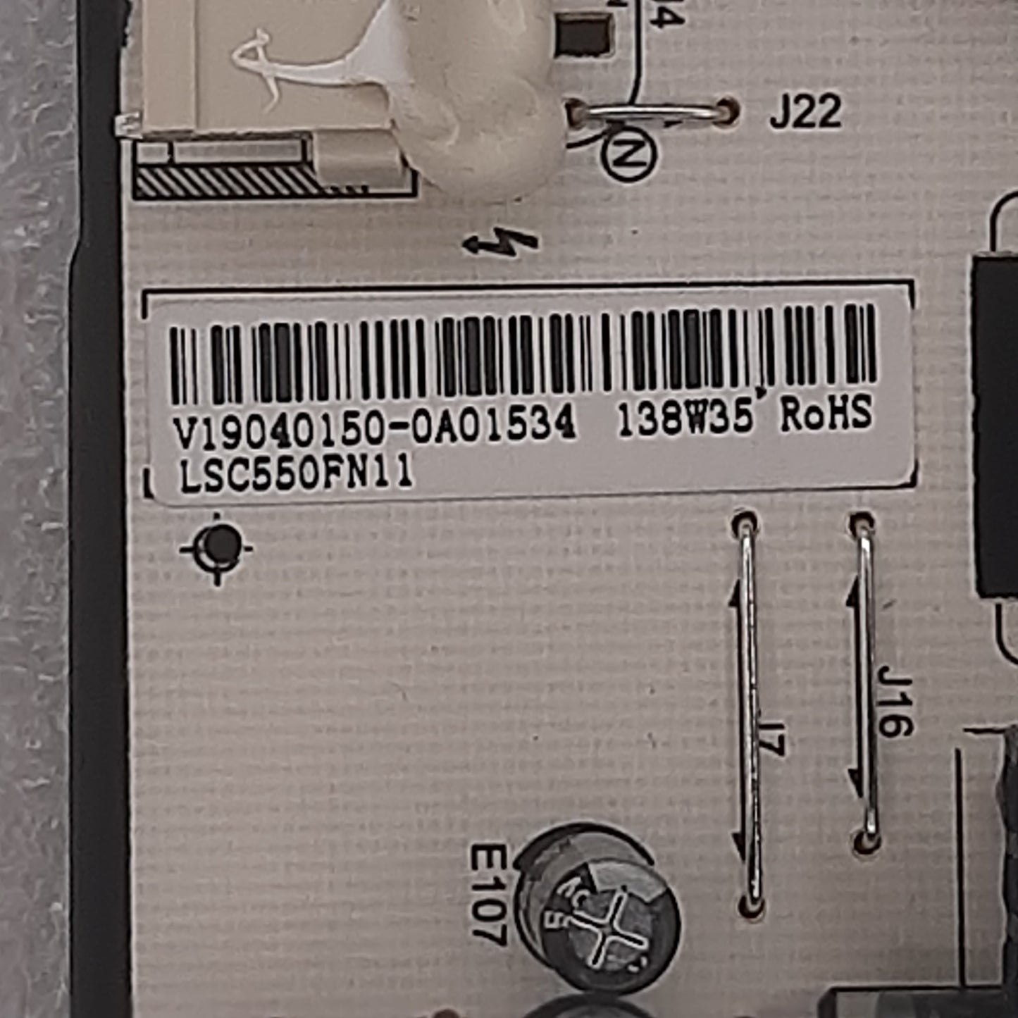 CARTE D'ALIMENTATION LSC550FN11 LC-55UK7252E pour Télé SHARP 55BJ2E