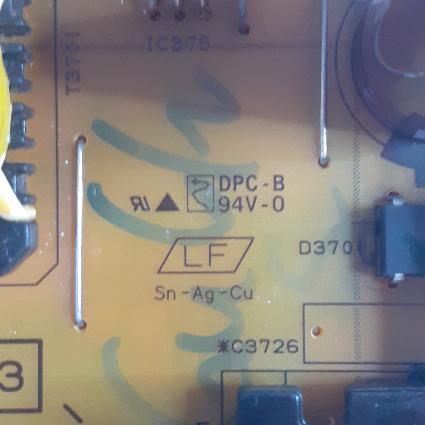 CARTE D'ALIMENTATION T2.0AL250V / OPE 3 pour ampli YAMAHA RX-A860