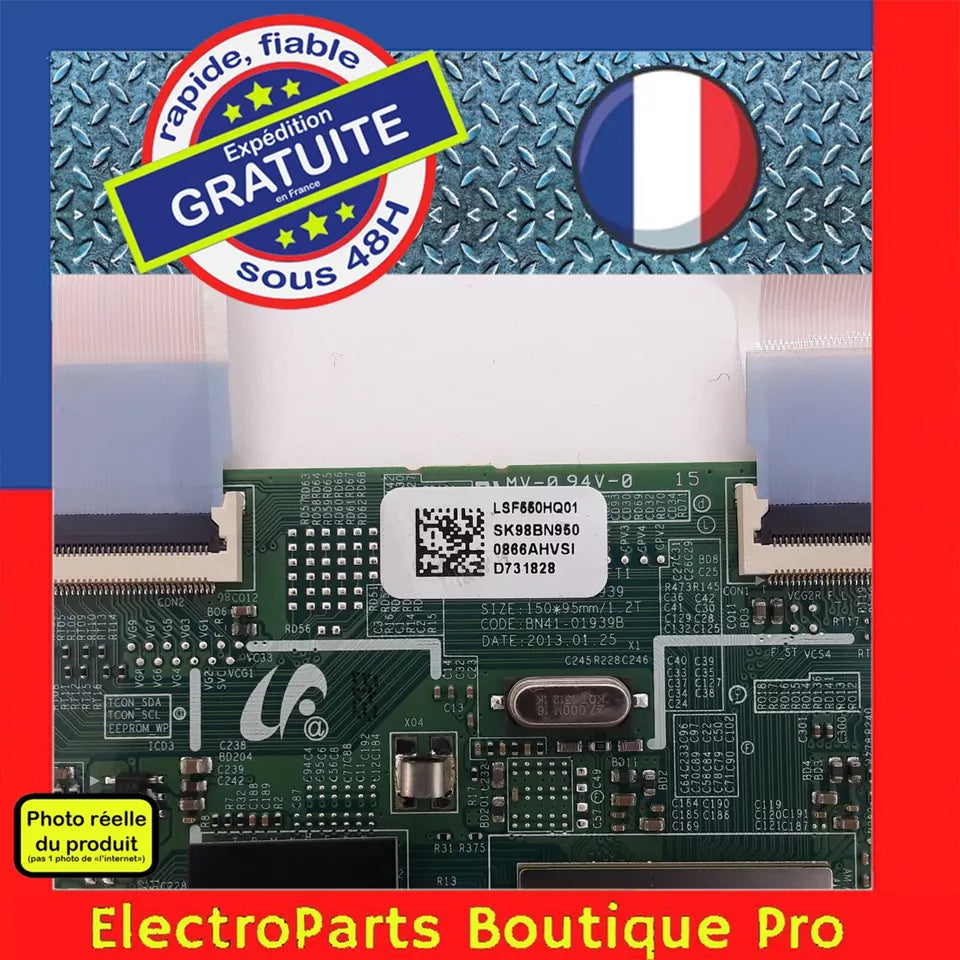 Carte T-CON BN41-019392 pour télé SAMSUNG UE55F80005 L