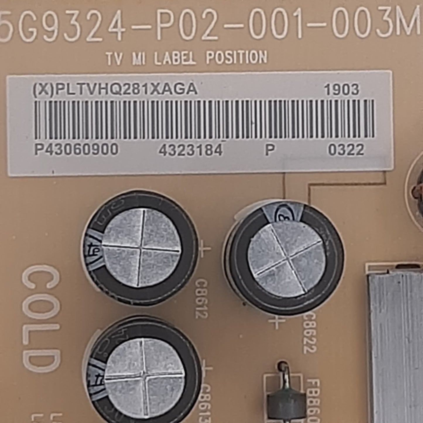 CARTE D'ALIMENTATION TPV (X)PLTVHQ281XAGA pour Télé PHILIPS 43PUS6753/12