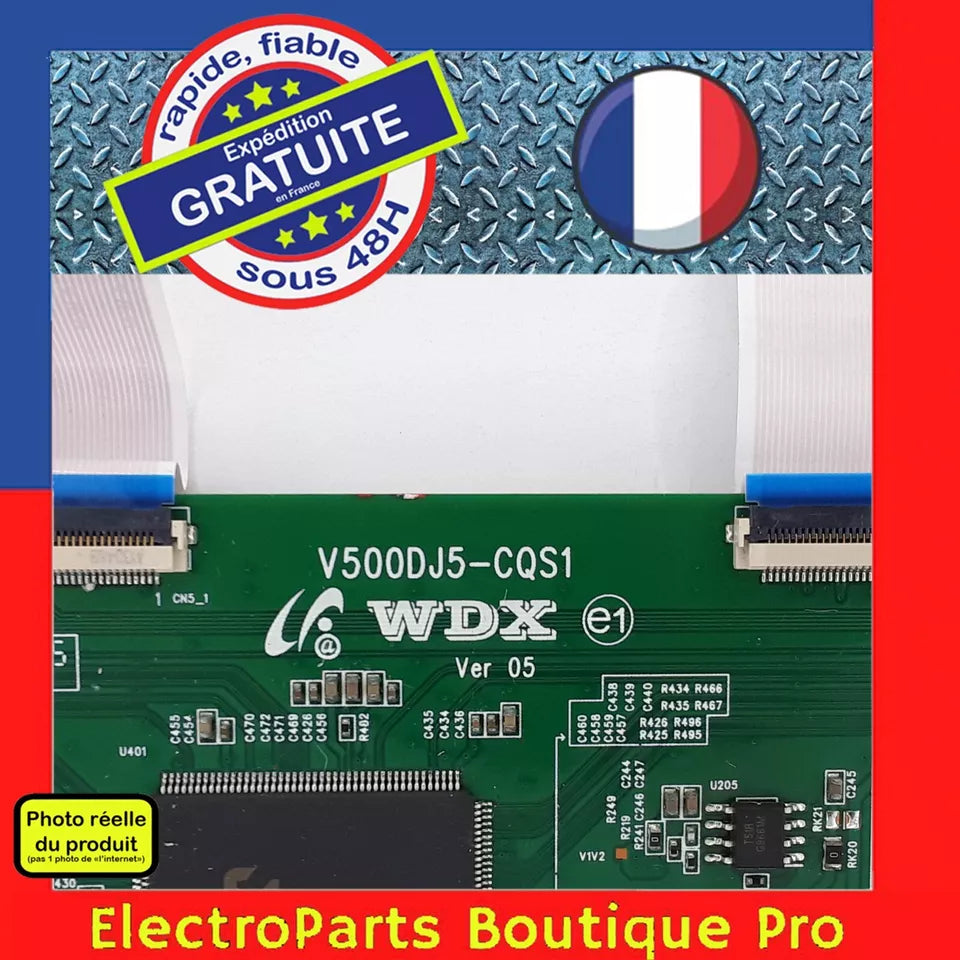 Carte T-CON WDX V500DJ5-CQS1  pour télé VTEK VK-LE5001