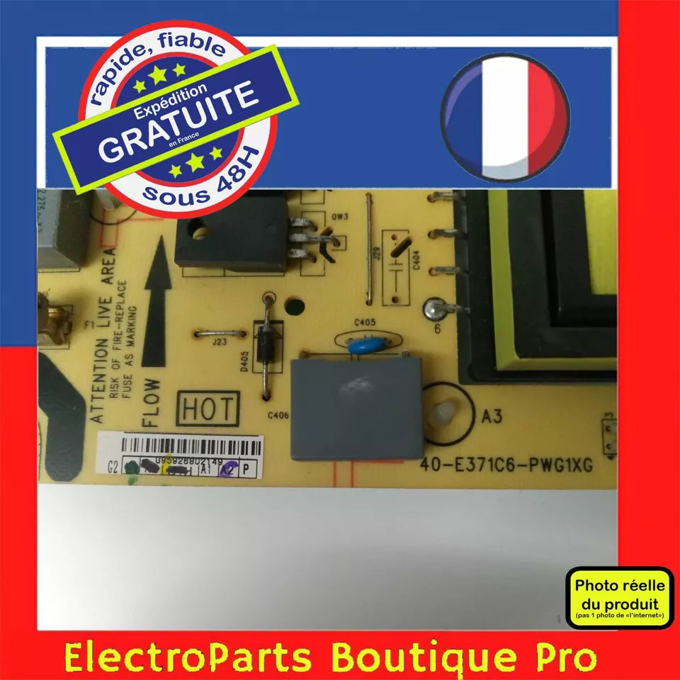 Carte d'alimentation 81-PE371C6-PL290AA pour télé THOMSON 39FU5553