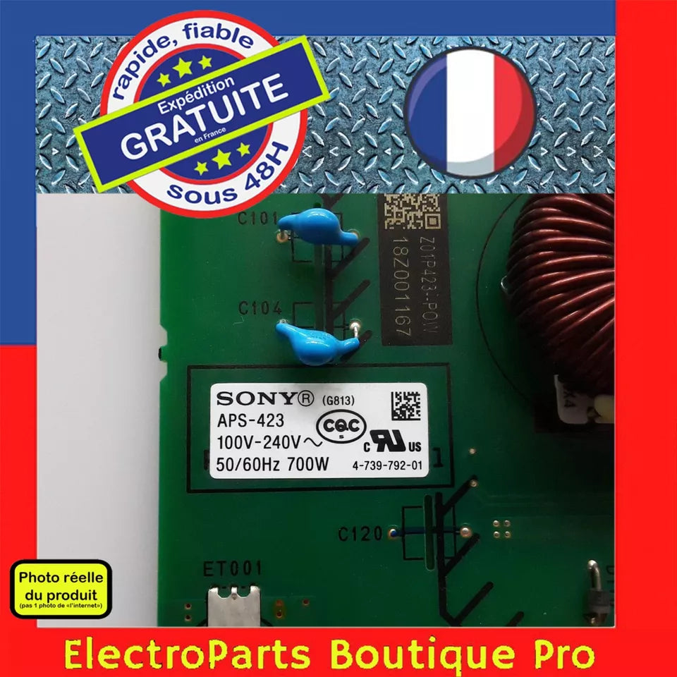 Carte d'alimentation 147471812 pour télé SONY KD-65AF9