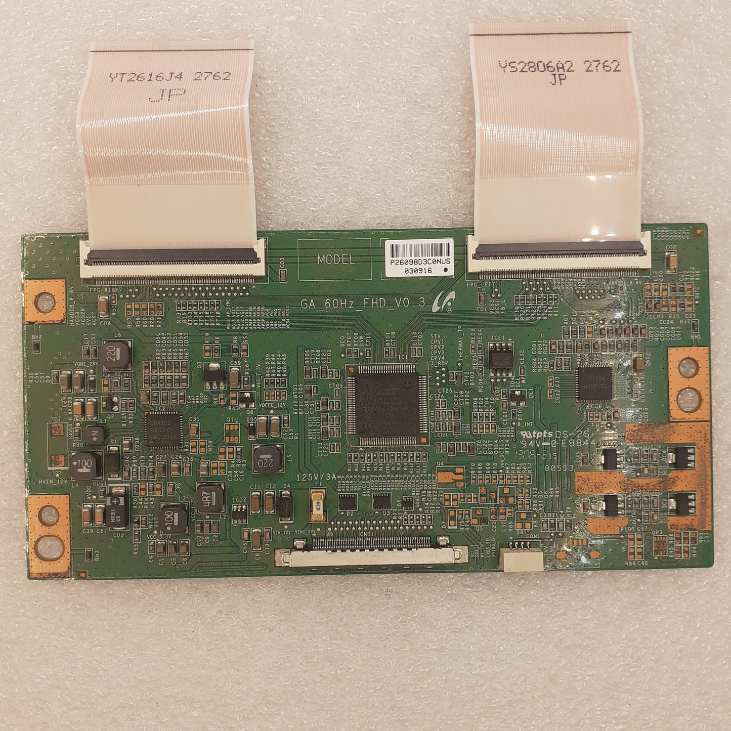 CARTE T-CON GA_60HZ_FHD_V0.3 / P26098D3C0NUS pour Télé PHILIPS 40PFL3008H/12