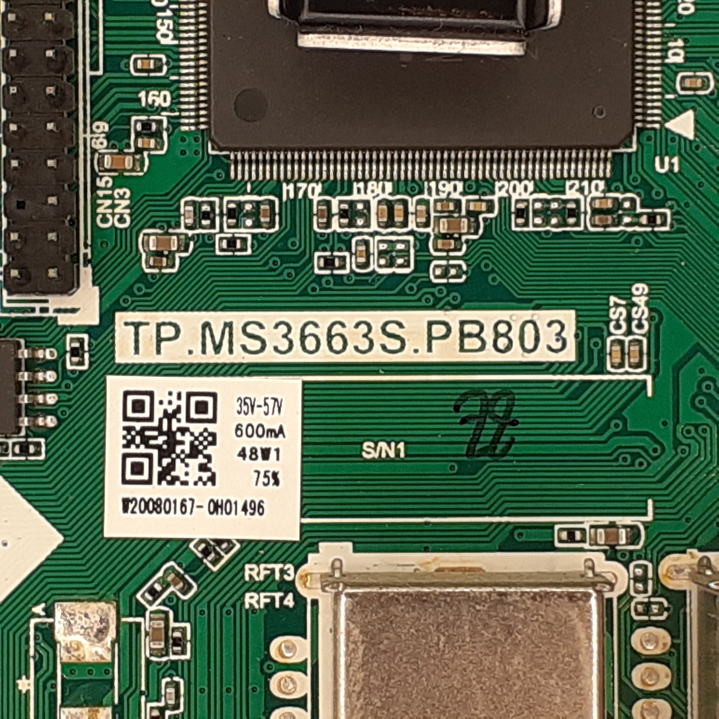 Carte principale combinée TP.MS3663S.PB803 pour Télé STRONG  SRT 32HC2003