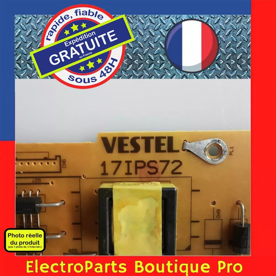 Carte d'alimentation 17IPS72 23512192 pour télé TOSHIBA 55UL3A63DG