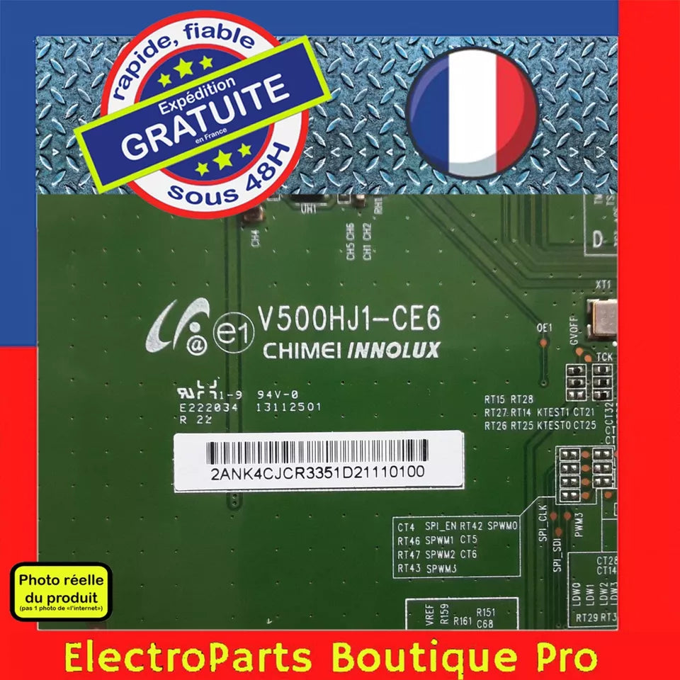 Carte T-CON CHIMEI V500HJ1-CE6  pour télé GRUNDIG 50 VLE 9330 BL