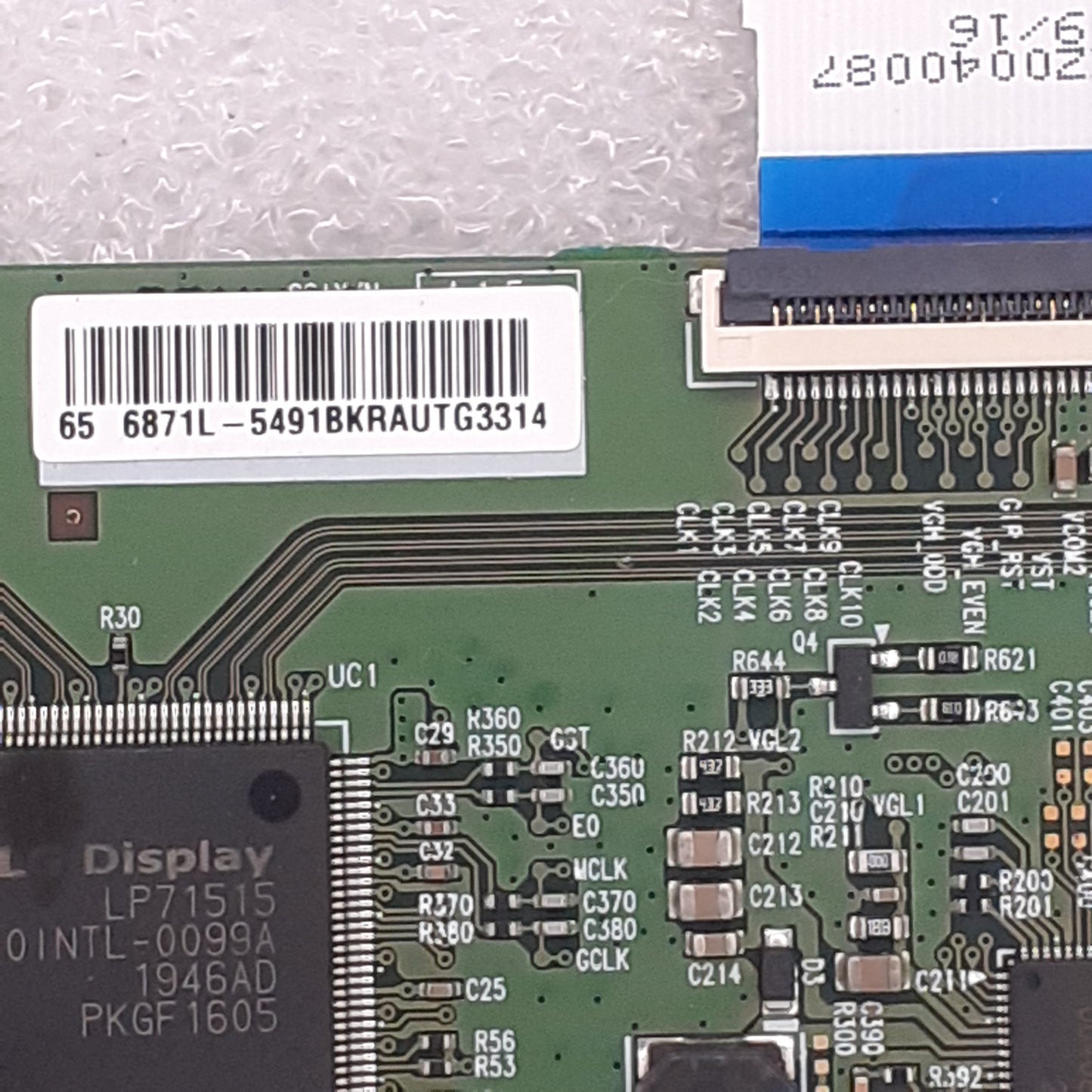 CARTE T-CON LG 6870c-0757A pour Télé PANASONIC TX-55FX613E