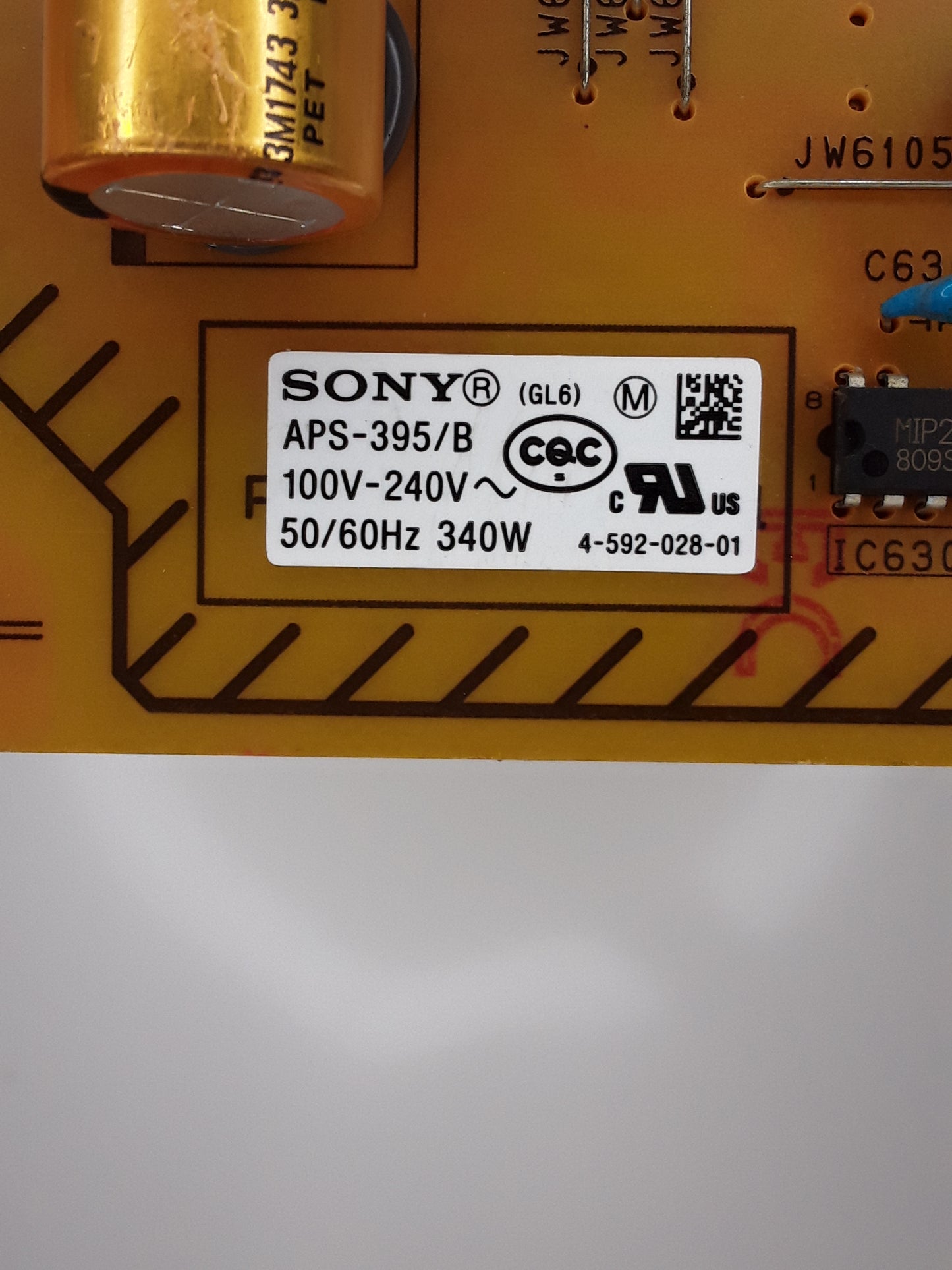 Carte d'alimentation 147463323 pour Télé SONY 65XF7096