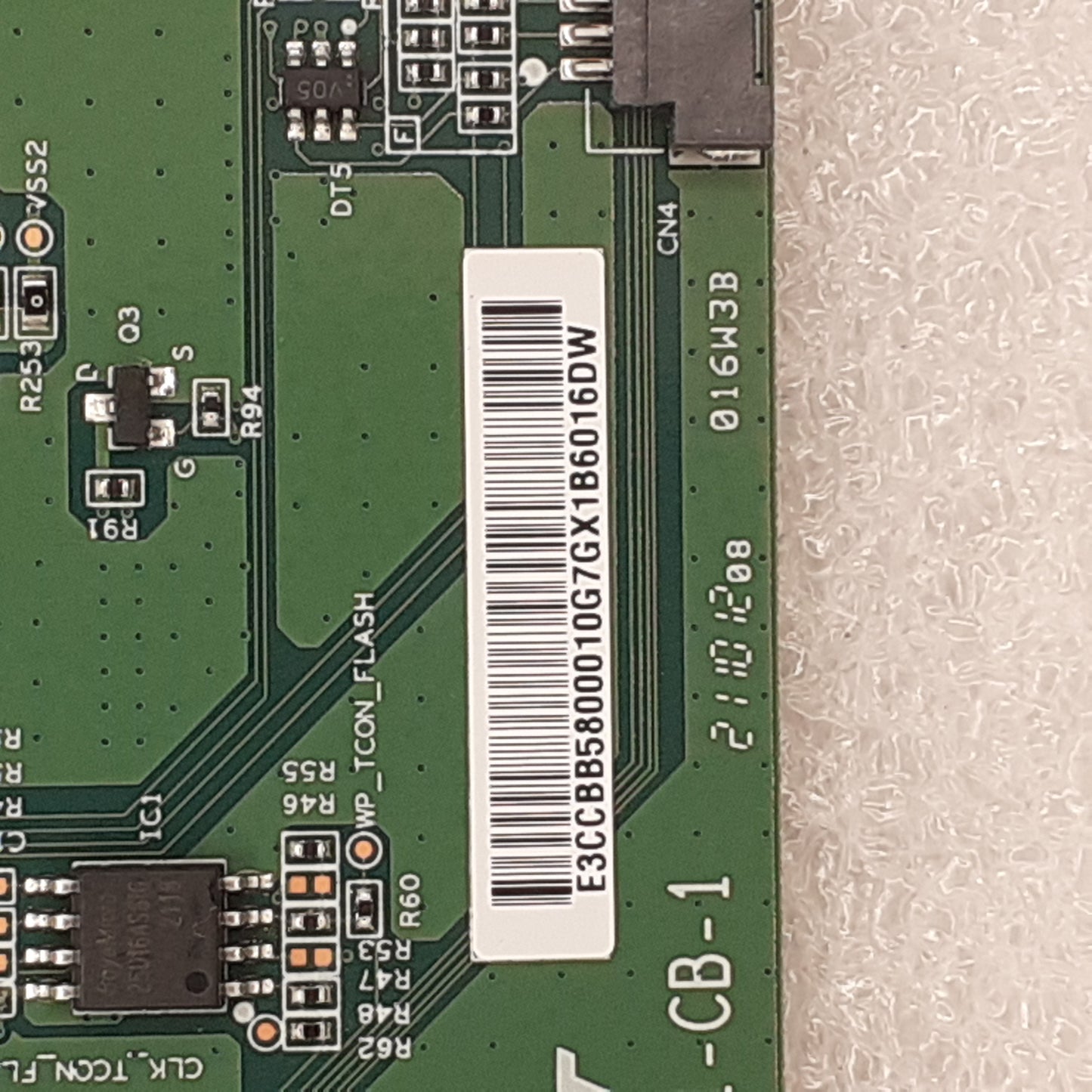 CARTE T-CON CHOT CV580U1-T01-CB-1 pour Télé HISENSE  58A7GQ