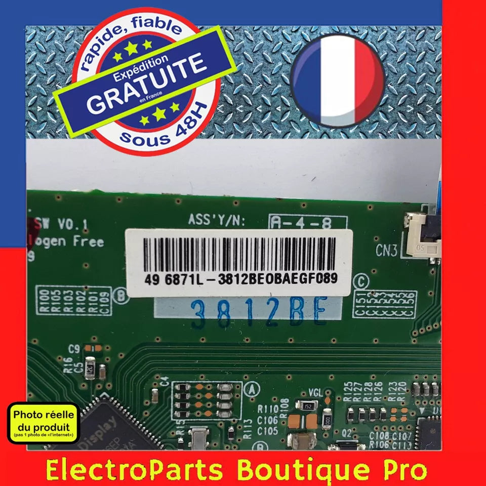 Carte T-CON LG 6870C-0481A  pour télé HAIER LE49U5000A