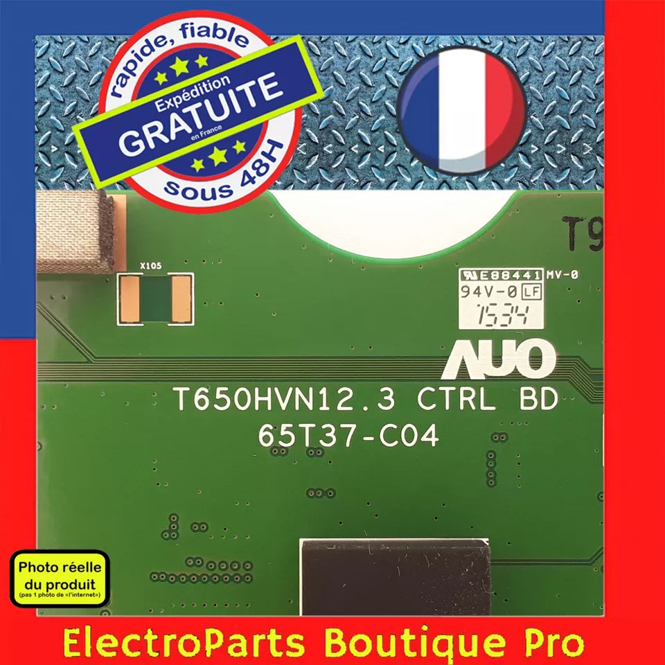 Carte T-CON AUO T650HVN12.3 65T37-C04 pour télé SONY KDL-65W859C