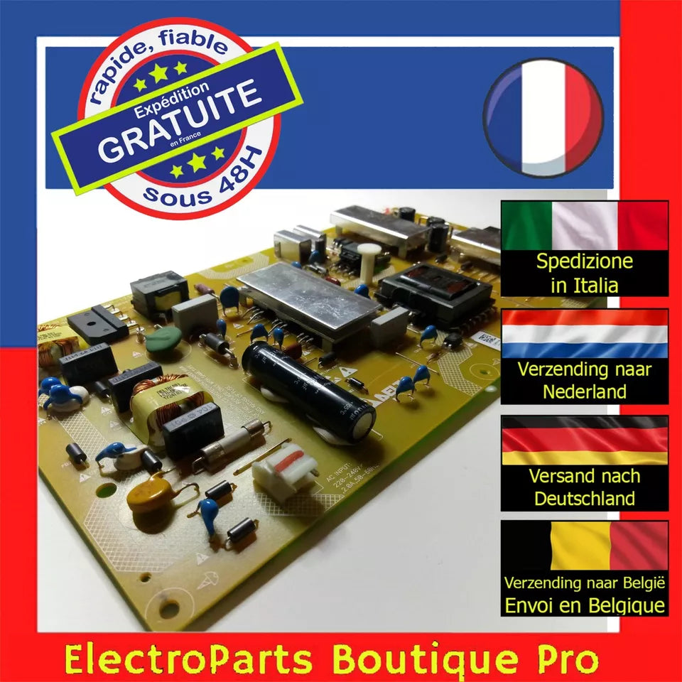 Carte d'alimentation DELTA ZQR910R 1727 rev02 pour télé GRUNDIG 49 VLX 7730 WP