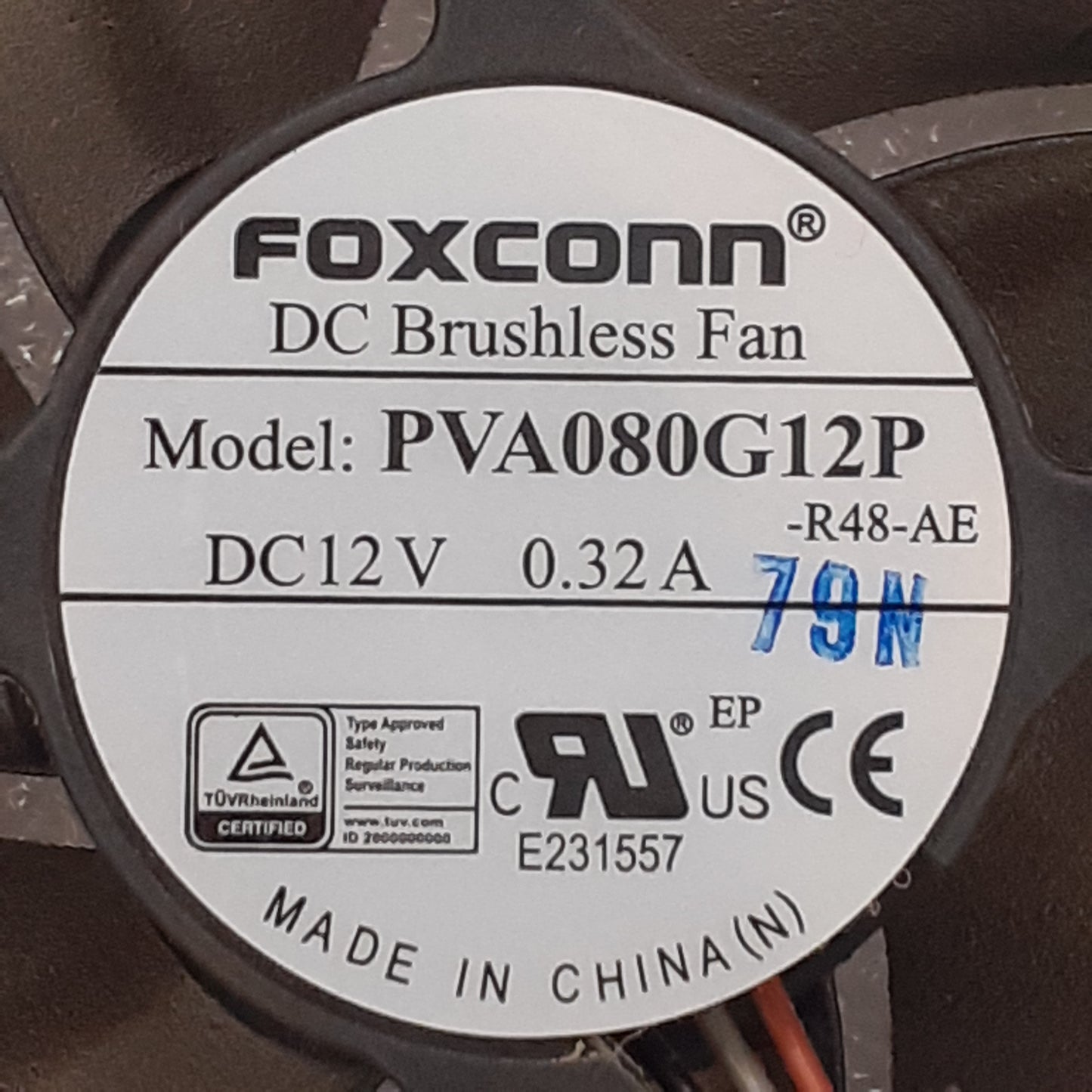 VENTILATEUR FOXCONN PVA080G12P pour Vidéoprojecteur BENQ W1050S