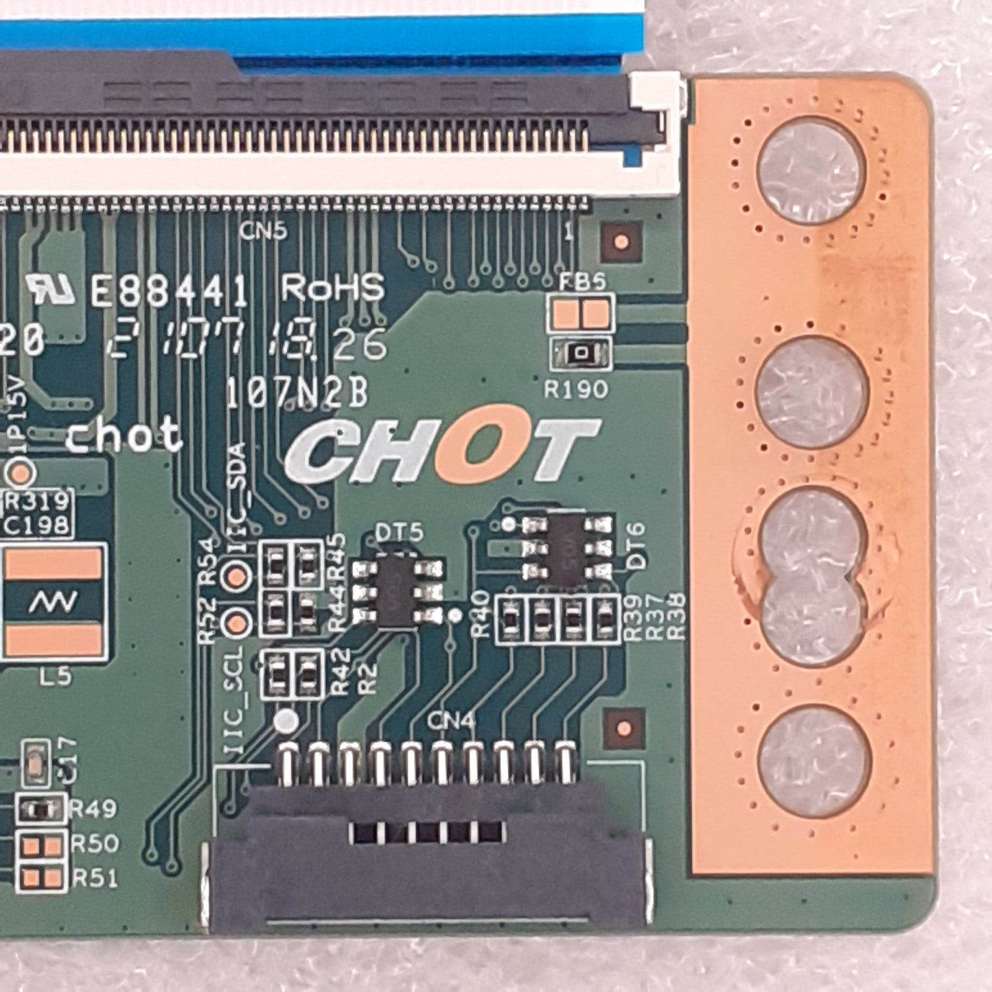 CARTE T-CON CV500U2-T01 / T500QVN01.0  pour Télé FPS EL50LUHD