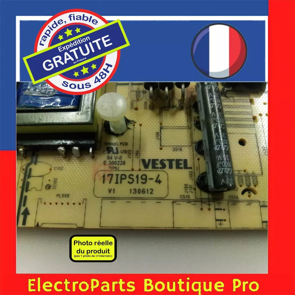 Carte d'alimentation VESTEL 17IPS19-4 23072580 pour télé  TOSHIBA  32 POUCES