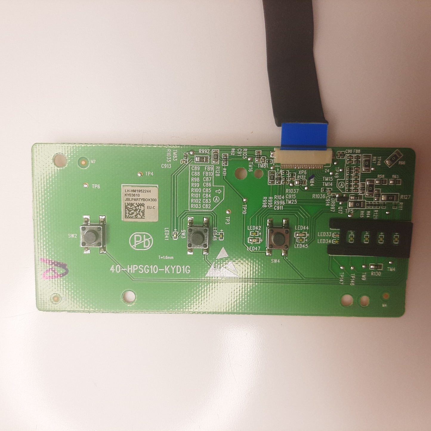 CARTE DE COMMANDE 40-HPSG10-KYD1G + 40-HPSG10-KED1G / LH-HM1952244 pour enceinte JBL PARTYBOX 300